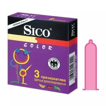 Sico Презервативы Color (цветные ароматизированные) (Sico, Sico презервативы)