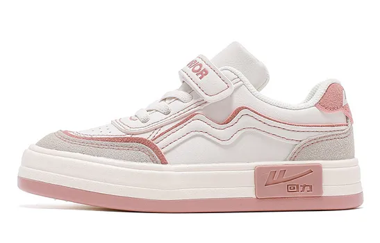 Детские кроссовки для скейтбординга Kids Low-top бежевый/розовый Warrior, розовый