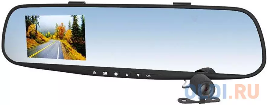 Видеорегистратор-зеркало Artway AV-601 3.5"/120°/1440x1080/доп.камера 720х480/microSD (microSDHC) до 32 Гб