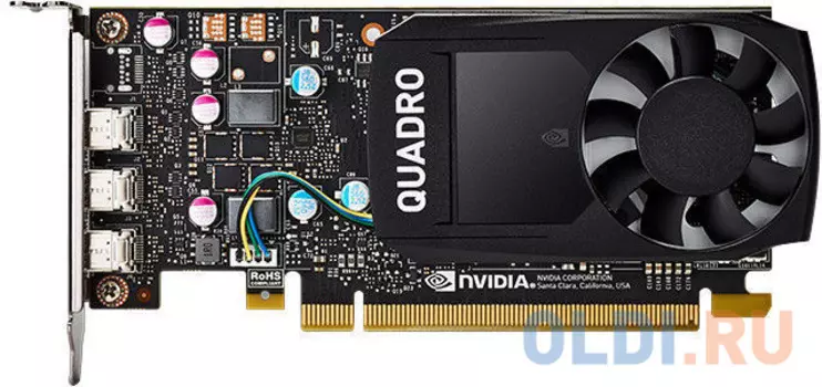 Видеокарта HP Quadro P400 1ME43AA PCI-E 2048Mb GDDR5 64 Bit Retail