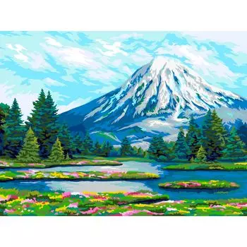 A133 Набор для рисования по номерам 'Камчатский край'40*50см