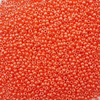 (98140) Бисер непрозрачный с жемчужным покрытием 10/0, круг.отв., 50г, Preciosa