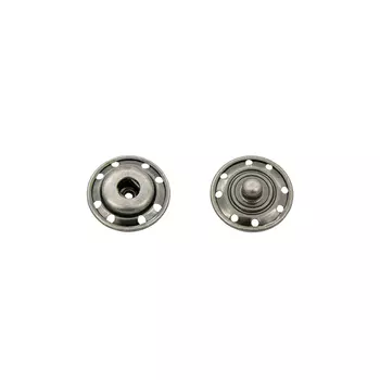 95108/09 Кнопка пришивная д-16мм тем/серебро упак(4шт) Hobby&amp;Pro