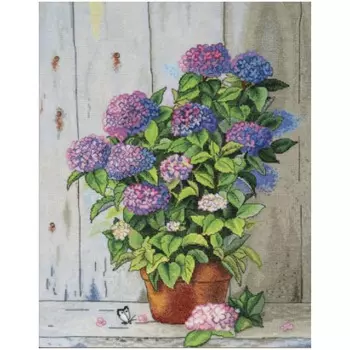 951 Набор для вышивания Hobby&amp;Pro 'Гортензия' 30*38см
