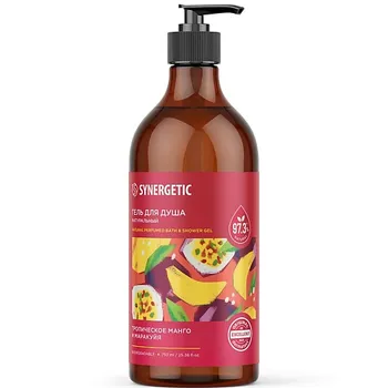 SYNERGETIC Гель для душа "Тропическое манго и маракуйя" 750.0