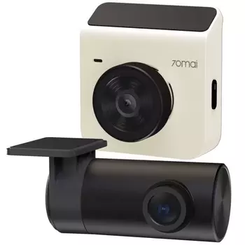 Видеорегистратор 70mai Dash Cam A400 + Rear Cam Set Ivory