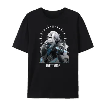 Футболка унисекс с коротким рукавом и круглым вырезом Genshin Impact Eleven Fatui Harbingers Series Impression XXXXL