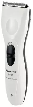 Машинка для стрижки Panasonic Professional ER131, режимов 1, насадок 2, белый/черный (ER131H520)