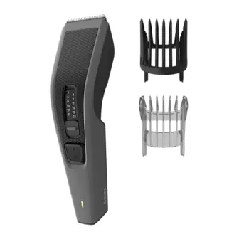 Машинка для стрижки Philips series 3000, режимов 1, насадок 2, черный/серебристый (HC3525/15)