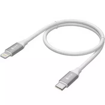 Lightning 8-pin(m)-USB 2.0 Type-C(m) Quick Charge, 1м, белый Greenconnect (GCR-52360)