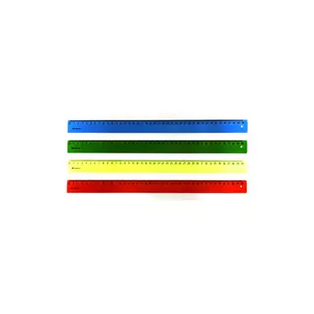 Линейка WORKMATE 40см, пластик, в ассортименте (182001400)