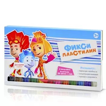Масса для лепки Фиксики, 12 цветов, 500 г (FIX1502-027)