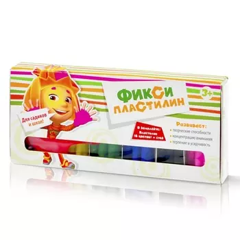 Масса для лепки Фиксики, 6 цветов, 100 г (FIX1502-024)