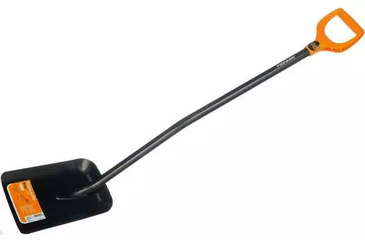 Лопата совковая с черенком FISKARS Solid, ширина 23.5см (1026685)