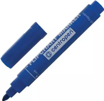 Маркер для флипчарта Centropen Flipchart, синий (8550 / 1С)