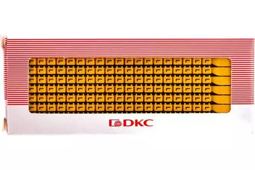 Маркер для кабеля DKC MKCLS1 сечением 0,5-1,5мм символ „L”, 200 шт., желтый (MKCLS1)