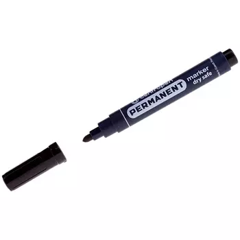 Маркер перманентый Centropen Dry Safe, черный (8510 / 1 Ч)