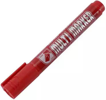Маркер перманентый Crown Multi marker, красный (CPM-800 CH)