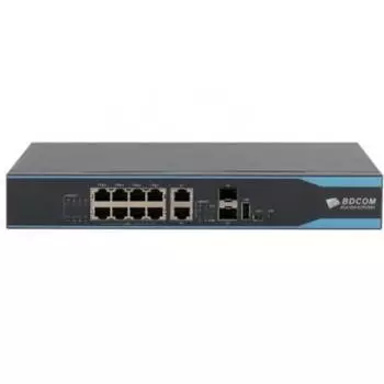 Маршрутизатор BDCOM BSR2900-10B, LAN: 8x1 Гбит/с, WAN 4x1 Гбит/с, кол-во SFP/uplink: combo RJ-45/SFP 2x1 Гбит/с ( BSR2900-10B)