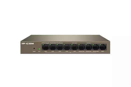 Маршрутизатор IP-COM M20-8G-PoE, LAN: 5x1 Гбит/с, WAN 4x1 Гбит/с (M20-8G-PoE)