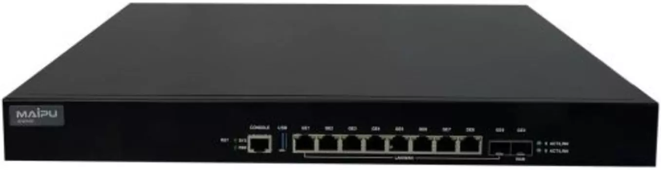 Маршрутизатор Maipu IGW500-1000, LAN: 8x1 Гбит/с SFP 2x1 Гбит/с, WAN 2x1 Гбит/с (22600027)