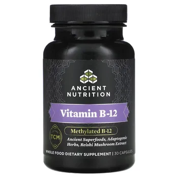 Витамин B-12 Ancient Nutrition, 30 капсул