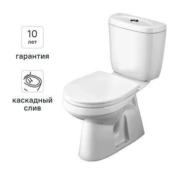 Унитаз-компакт Santek Форт вертикальный выпуск одинарный слив