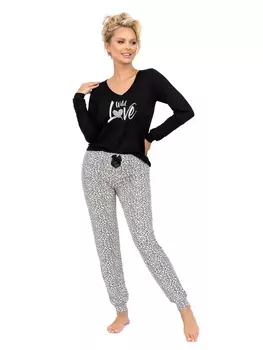 Пижамы Pantera long pyjamas Black