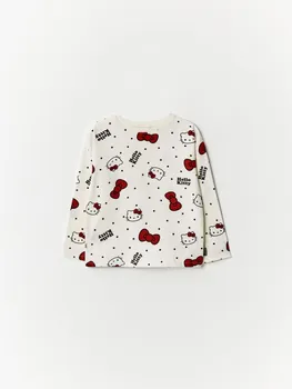 Лонгслив с принтом Hello Kitty для девочек