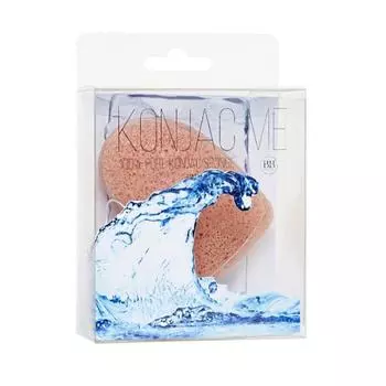Воздушный спонж Конняку Beauty Me Korea для лица с розовой глиной