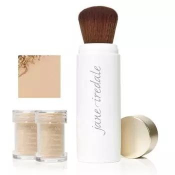 Защитная пудра с кистью - натуральный - Powder-Me SPF30 Refillable Brush Nude
