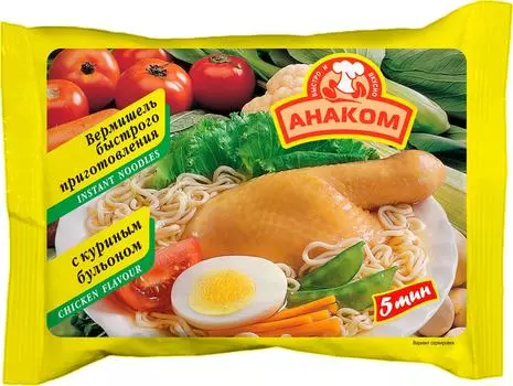 Вермишель Анаком с куриным бульоном 60г