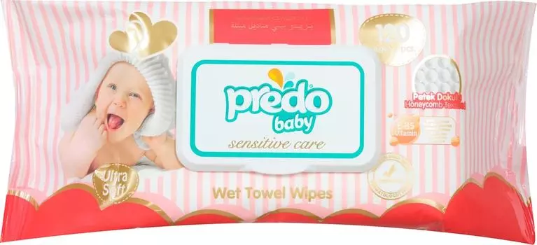 Влажные салфетки Predo 120шт - Vprok.ru Перекрёсток