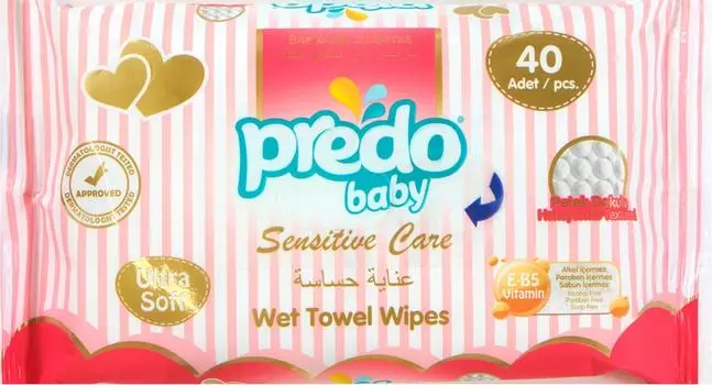 Влажные салфетки Predo 40шт в ассортиментес доставкой!