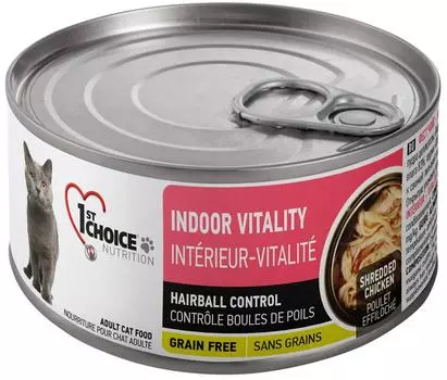 Влажный корм для кошек 1st Choice Vitality курица с яблоками 85г (упаковка 6 шт.)