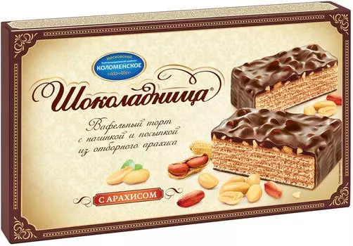 Вафельный торт Шоколадница с арахисом 430г