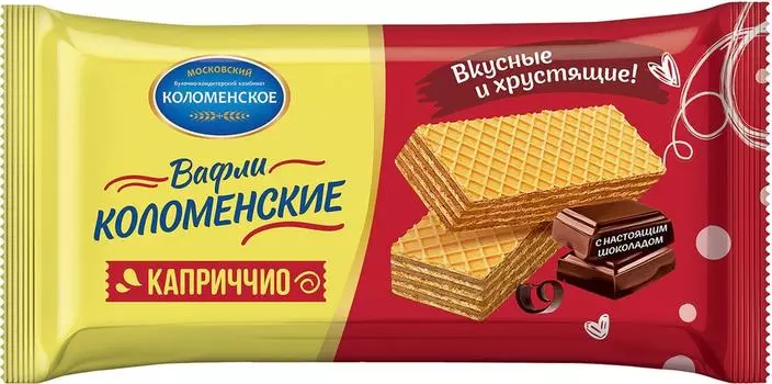 Вафли Коломенское каприччио 200г - Vprok.ru Перекрёсток