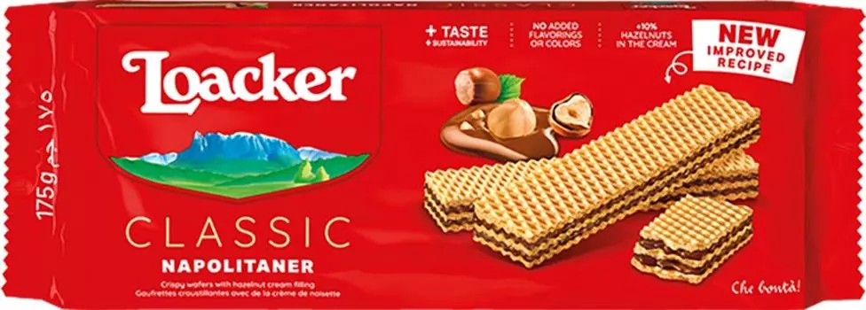 Вафли Loacker Napolitaner 175г