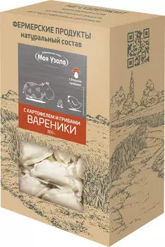 Вареники Моя узола с картофелем и грибами 800г