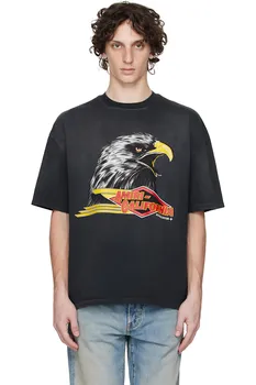 Футболка оверсайз Amiri с орлом Amiri, черный
