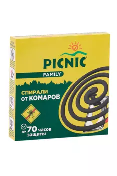 Спирали Пикник Фэмили антикомариные, 10 шт
