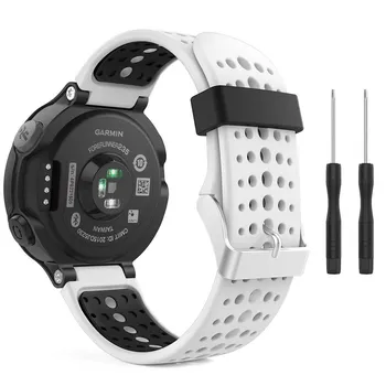 Спортивный силиконовый ремешок для спорта на открытом воздухе для Garmin Forerunner 235 220 230 620 630 735XT Smart Watch Band мятный зеленый/чёрный