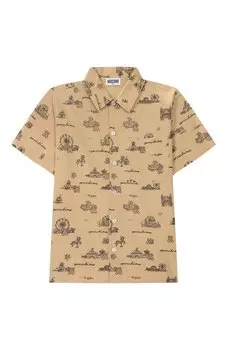 Хлопковая рубашка Moschino