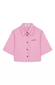 Хлопковая рубашка MSGM kids