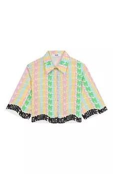 Хлопковая рубашка MSGM kids