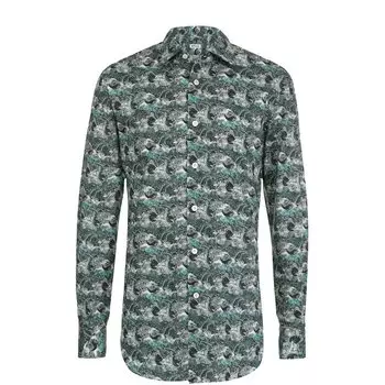Хлопковая рубашка с принтом Kiton