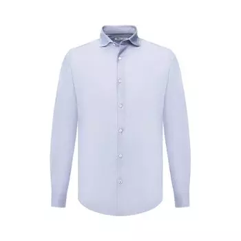 Хлопковая рубашка с воротником акула Loro Piana