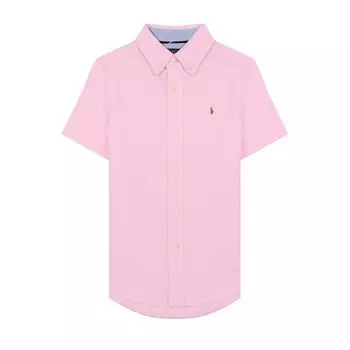 Хлопковая рубашка с воротником button down Polo Ralph Lauren