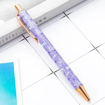 1 шт., шариковая ручка, креативная разноцветная ручка Love Pen, металлические канцелярские принадлежности, школьные канцелярские принадлежности