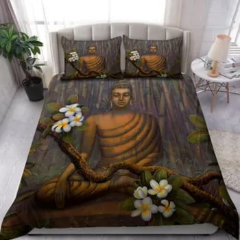 Покрывала Tmarc Tee Buddha Home Постельное белье Комплект одеял Single 135x200cm
